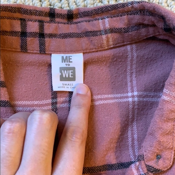 PacSun me to we pink flannel - Picture 2 of 2